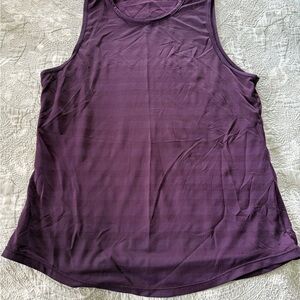 ZYIA Purple Tank Top with Crew Neck and Relaxed Fit